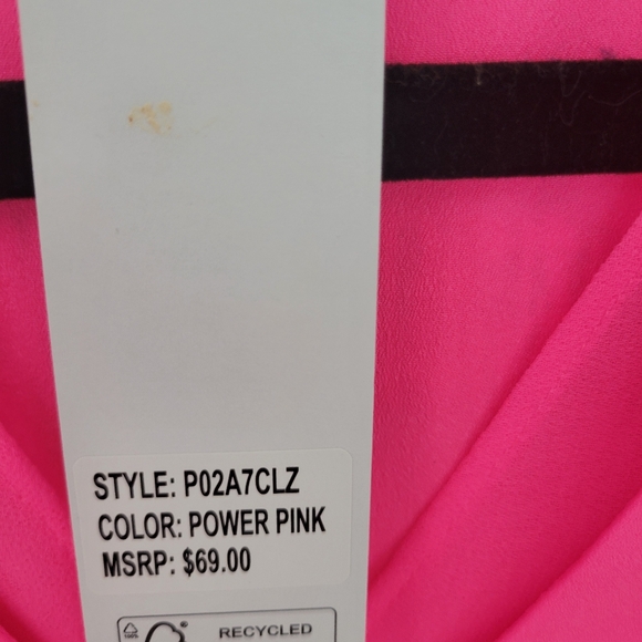 NWT DKNY Hot Pink Top Sz Small - Picture 8 of 8